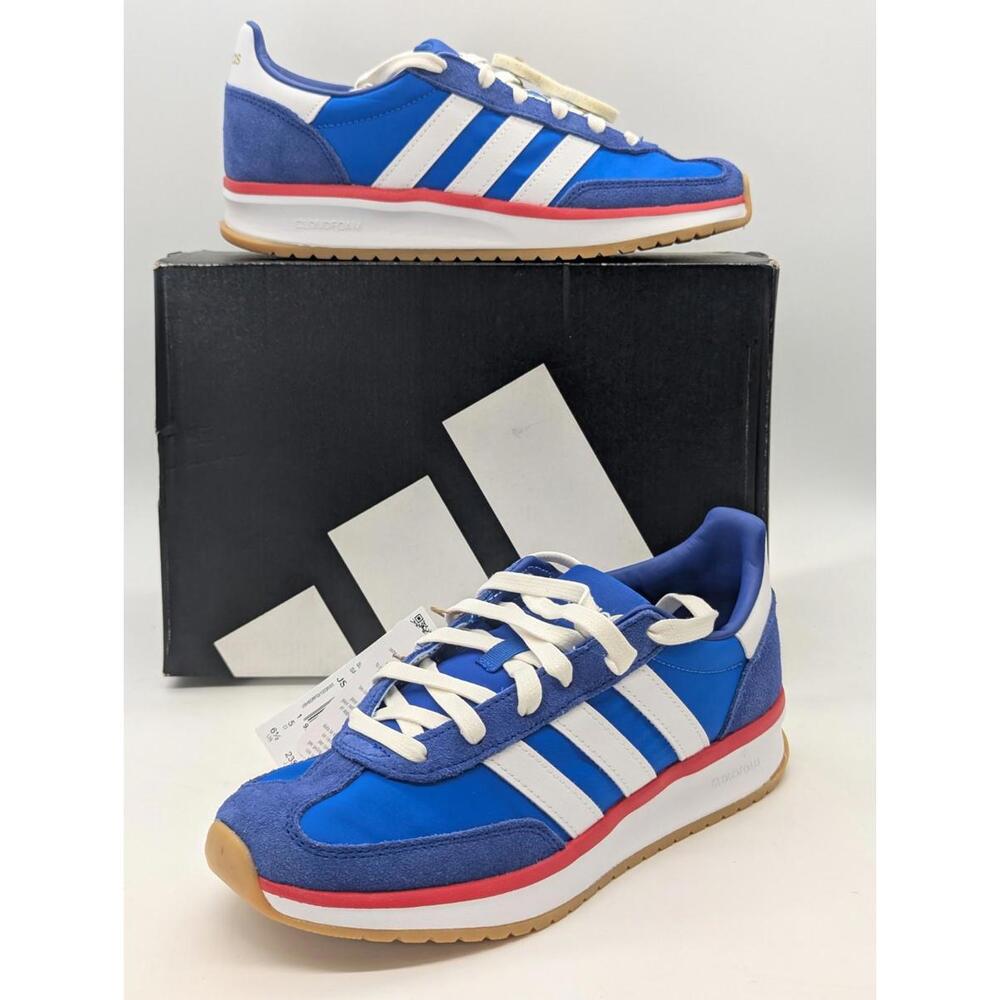 Womens Size 6.5 / Kids 5.5Y Adidas Run 70s 2.0 Bright Royal Pure Ruby JS5032 New
